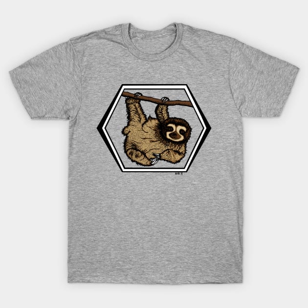 Sloth (No Background) T-Shirt by K1R1